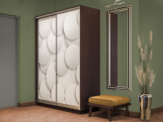 Шкафы-купе 2-х дверные, Шкаф-купе Экспресс 2-х дверный Фотопечать Шары Стекла 160х45х220