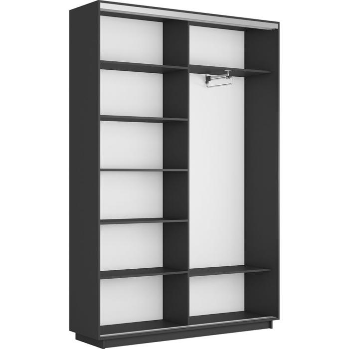 Шкафы-купе 2-х дверные, Шкаф-купе Экспресс 2-х дверный Фотопечать Квадрат Стекла 140х45х220