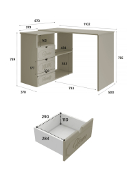 Стол угловой Дримстар ДС-5