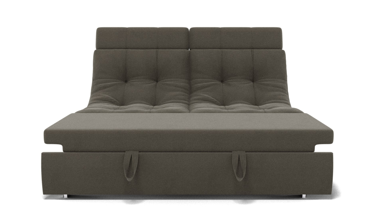 Диваны кровати со спальным местом, Прямой диван Монако-1 ППУ, велюр