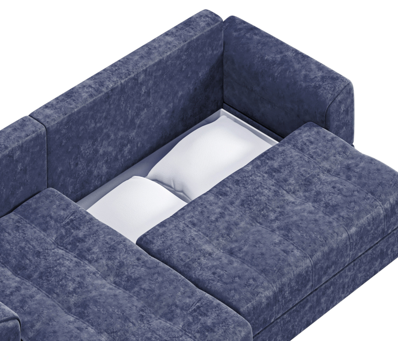 Диваны угловые в гостиную, Диван-кровать угловой еврокнижка Модерн Nordkisa,велюр