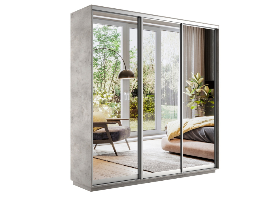 Шкафы-купе 3-х дверные, Шкаф-купе Экспресс Экспенс трио 2400 x 2400 x 450