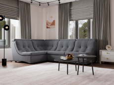 Диваны угловые в гостиную, Угловой Диван Монако-3 ППУ, велюр