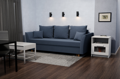 Прямой диван Мелодия,еврокнижка,велюр