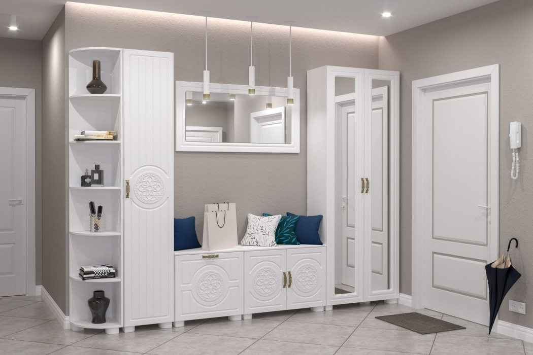 Шкафы распашные, Шкаф с зеркалами «Монблан» МБ-21К