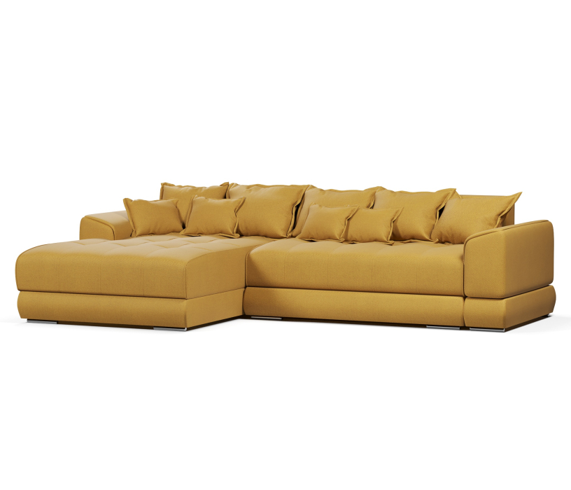 Диваны угловые в гостиную, Диван-кровать угловой еврокнижка Модерн Nordkisa,велюр