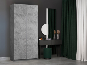 Шкаф распашной Локер 2-х дверный с полками и 1 модулем