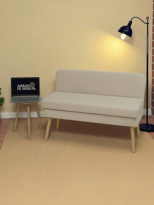 Кушетка диван, Диван кушетка с ящиком Эда, велюр