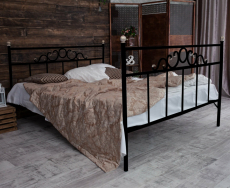 Кованые кровати, Кованая кровать Сандра1.4 с двумя спинками