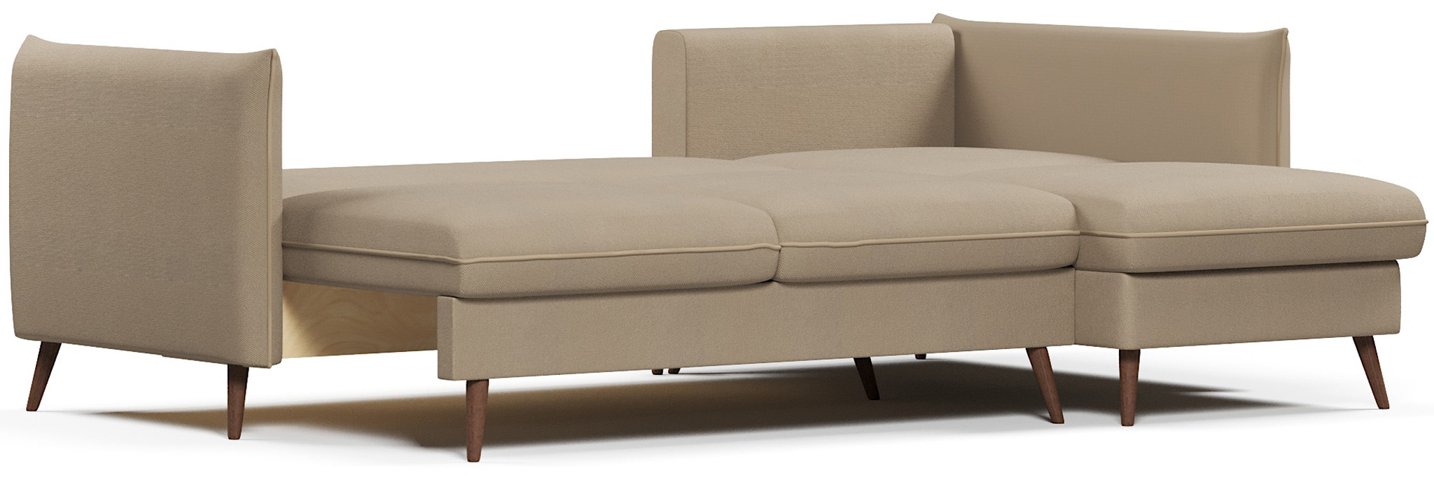 Диваны угловые, Диван угловой Пекин еврокнижка, велюр