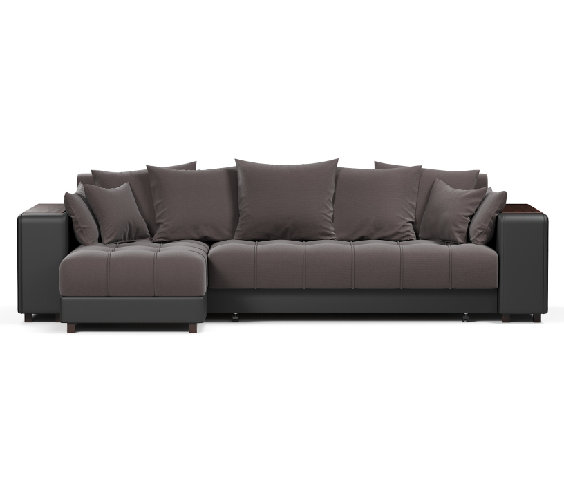 Диваны угловые в гостиную, Диван-кровать угловой  Дубай еврокнижка,велюр+экокожа