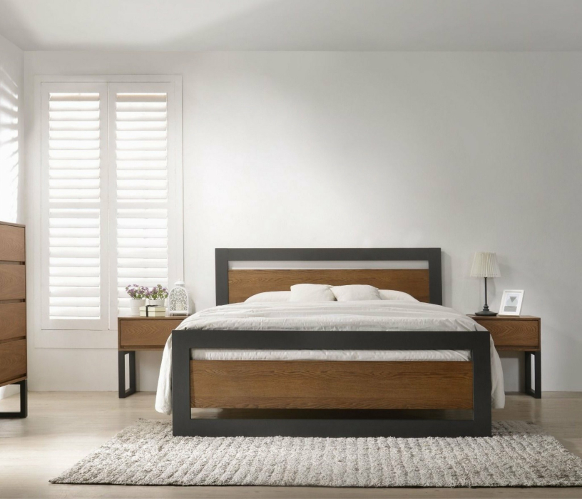 Кровати 140 см, Кровать в стиле лофт Чарльстон 1.4