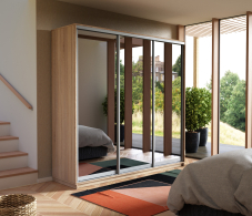 Шкафы-купе, Шкаф-купе Экспресс Экспенс трио 2400 x 2400 x 600