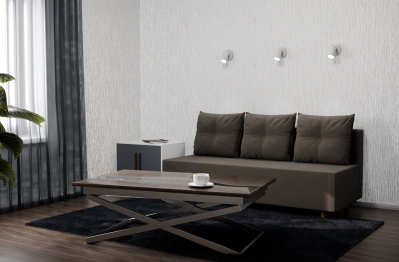 Прямой диван Сияние,еврокнижка,велюр