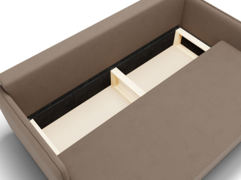 Прямой диван Лотос,еврокнижка,велюр