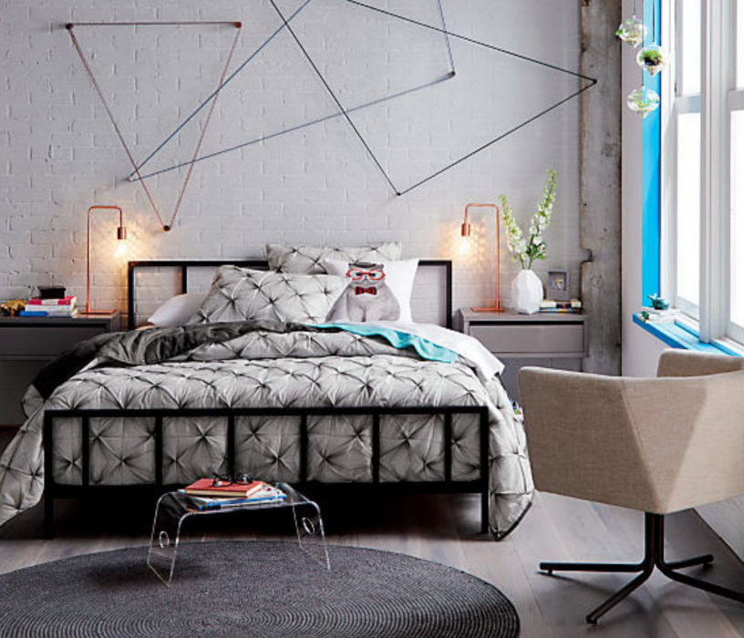 Кровати 90 см, Кровать в стиле лофт Денвер 0.9