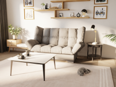 Диваны кровати со спальным местом, Прямой диван Клик-кляк, ППУ, Квест