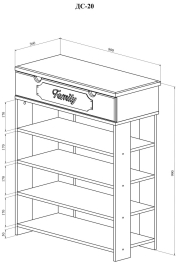 Тумба для обуви ДримСтар ДС-20 (800)
