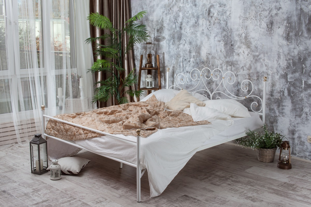 Кованые кровати, Кованая кровать Кармен 1.8 с одной спинкой