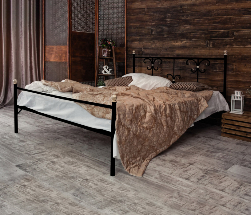 Кованые кровати, Кованая кровать Симона 1.8 с одной спинкой