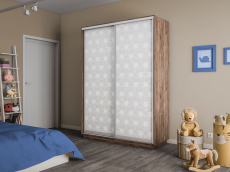 Шкафы-купе 2-х дверные, Шкаф-купе Экспресс 2-х дверный Фотопечать Калейдоскоп Стекла 140х60х220