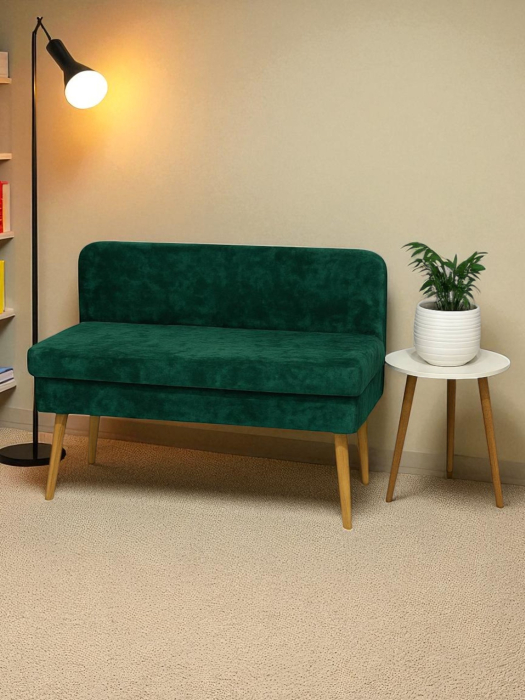 Кушетка диван, Диван кушетка с ящиком Эда, плюш 