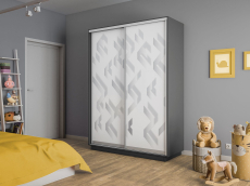 Шкафы-купе 2-х дверные, Шкаф-купе Экспресс 2-х дверный Фотопечать Ленты Стекла 140х60х220