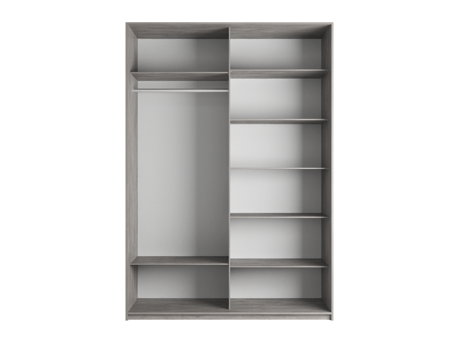 Шкафы-купе 2-х дверные, Шкаф-купе Прайм 2х дверный Белый Глянец 140х57х230