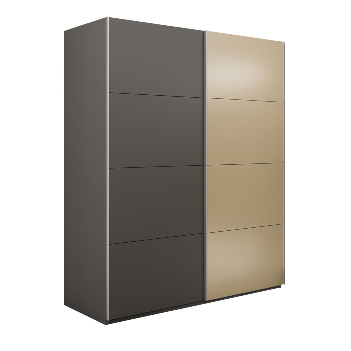 Шкафы-купе 2-х дверные, Шкаф-купе Эста 2-х дверный ДСП/Стекла фисташка/Доводчик 180х66х240