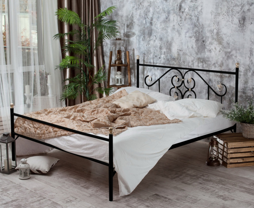 Кованые кровати, Кованая кровать Камелия 1.8 с одной спинкой