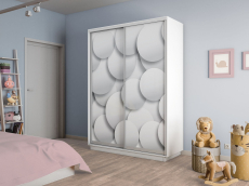 Шкафы-купе 2-х дверные, Шкаф-купе Экспресс 2-х дверный Фотопечать Шары Стекла 160х45х220