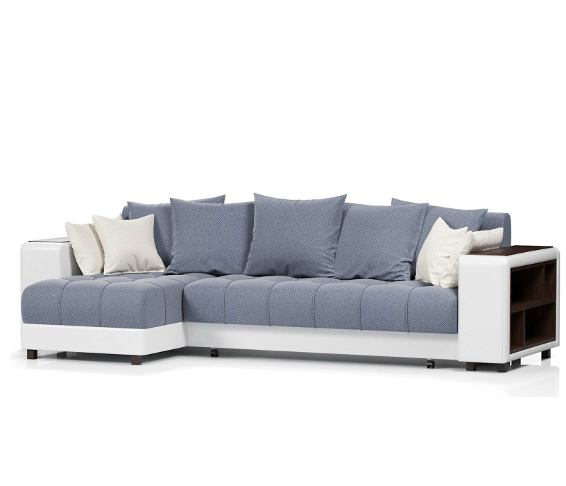 Диваны угловые в гостиную, Диван-кровать угловой  Дубай еврокнижка,велюр+экокожа