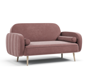 Диван прямой нераскладной Бержер, велюр