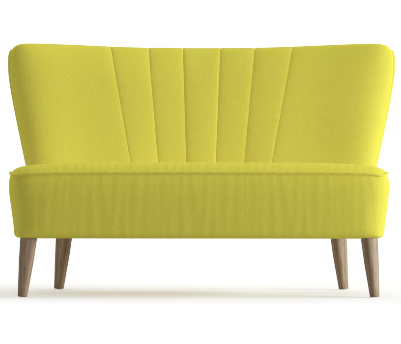 Дизайнерские диваны для гостиной, Диван прямой Зола, Рогожка