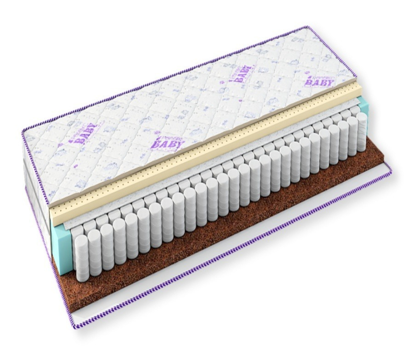 Матрасы, Матрас Бэби Лежебока (80*190, серия Релакс-бэби)