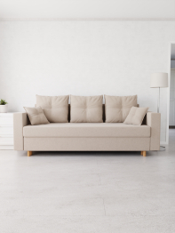 Прямой диван Гармония,еврокнижка,велюр