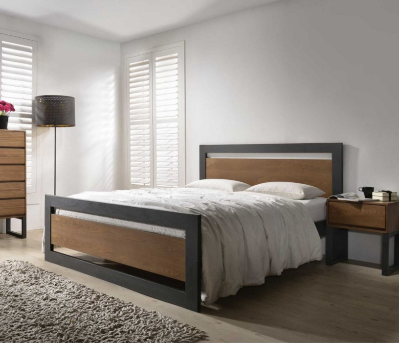 Кровати 140 см, Кровать в стиле лофт Чарльстон 1.4