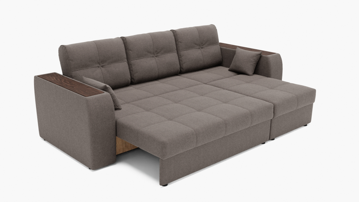 Диваны угловые в гостиную, Угловой диван Сенатор-2 ППУ, велюр