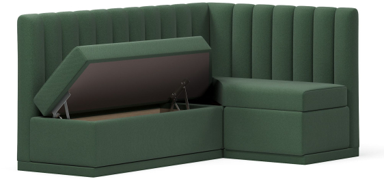 Кухонный угловой нераскладной диван Кафф, велюр