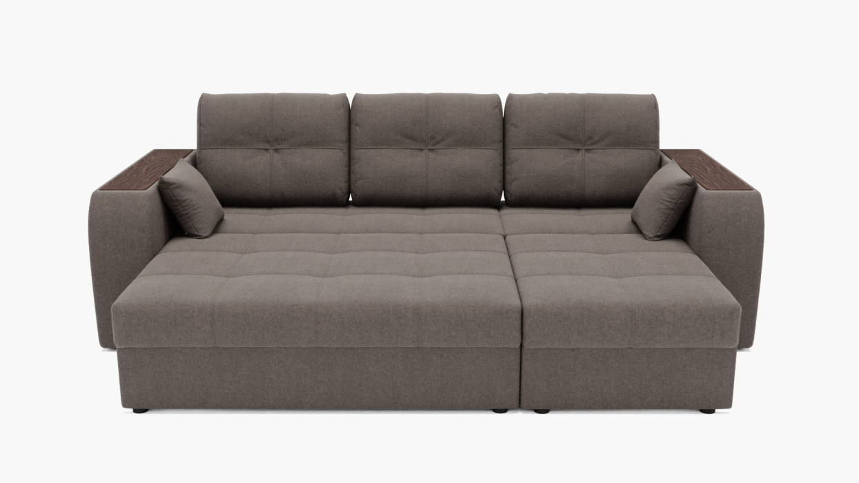 Диваны угловые в гостиную, Угловой диван Сенатор-2 ППУ, велюр