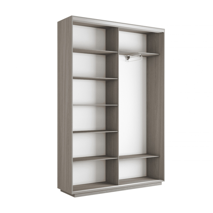 Шкафы-купе 2-х дверные, Шкаф-купе Экспресс 2-х дверный Фотопечать Квадрат Стекла 160х45х240