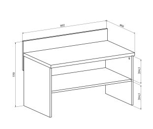 Тумба под чемодан Виктория ВИ-17