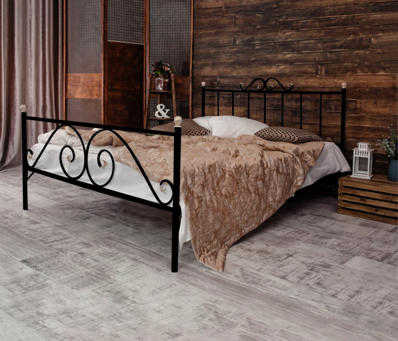 Кованые кровати, Кованая кровать Оливия 1.8 с двумя спинками