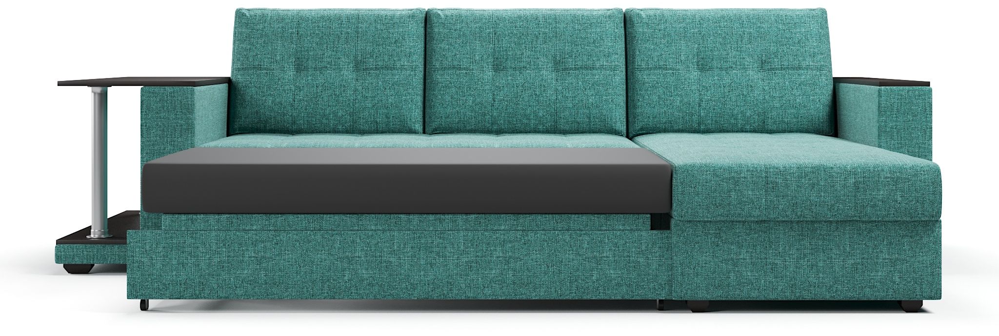 Диваны угловые в гостиную, Диван-кровать угловой со столом Атланта Классик 145 , рогожка