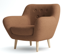 Кресло для отдыха, Кресло Элефант мягкое, Искусственный мех