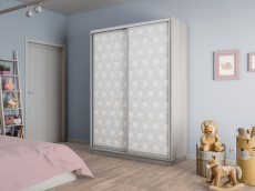 Шкафы-купе 2-х дверные, Шкаф-купе Экспресс 2-х дверный Фотопечать Калейдоскоп Стекла 160х60х240