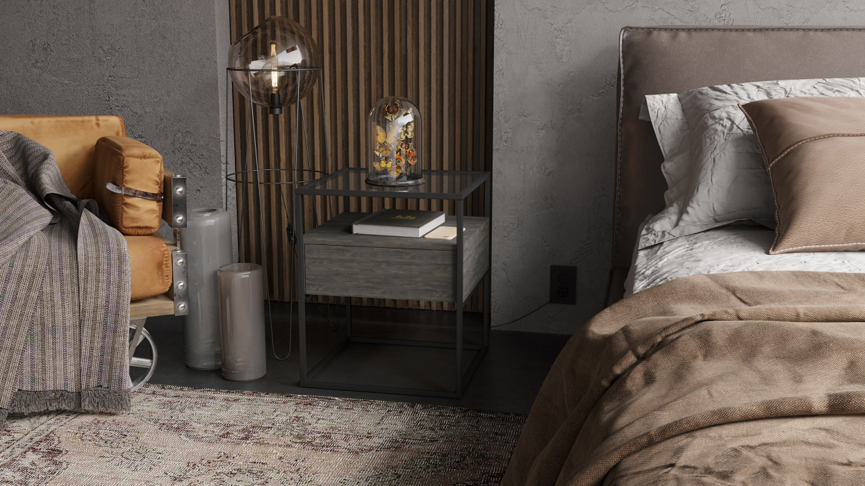 Прикроватные тумбы, Тумба прикроватная Эйден