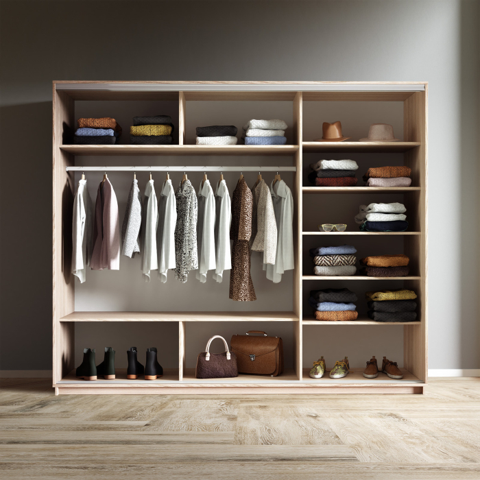 Шкафы-купе 3-х дверные, Шкаф-купе Экспресс 3-х дверный Фотопечать Ленты Стекла 180х60х220