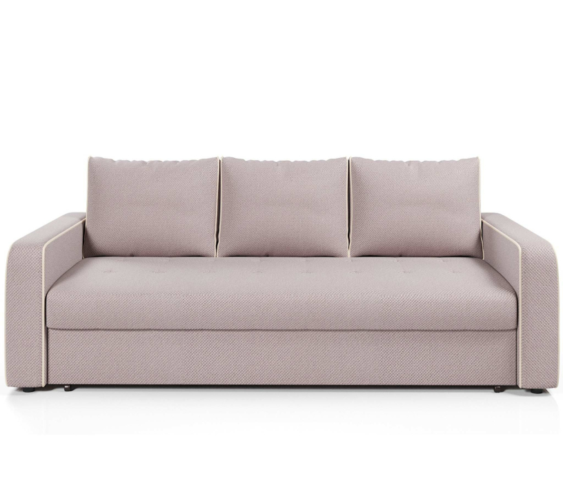 Диваны еврокнижки, Диван-кровать прямой Атланта с кантом еврокнижка,велюр