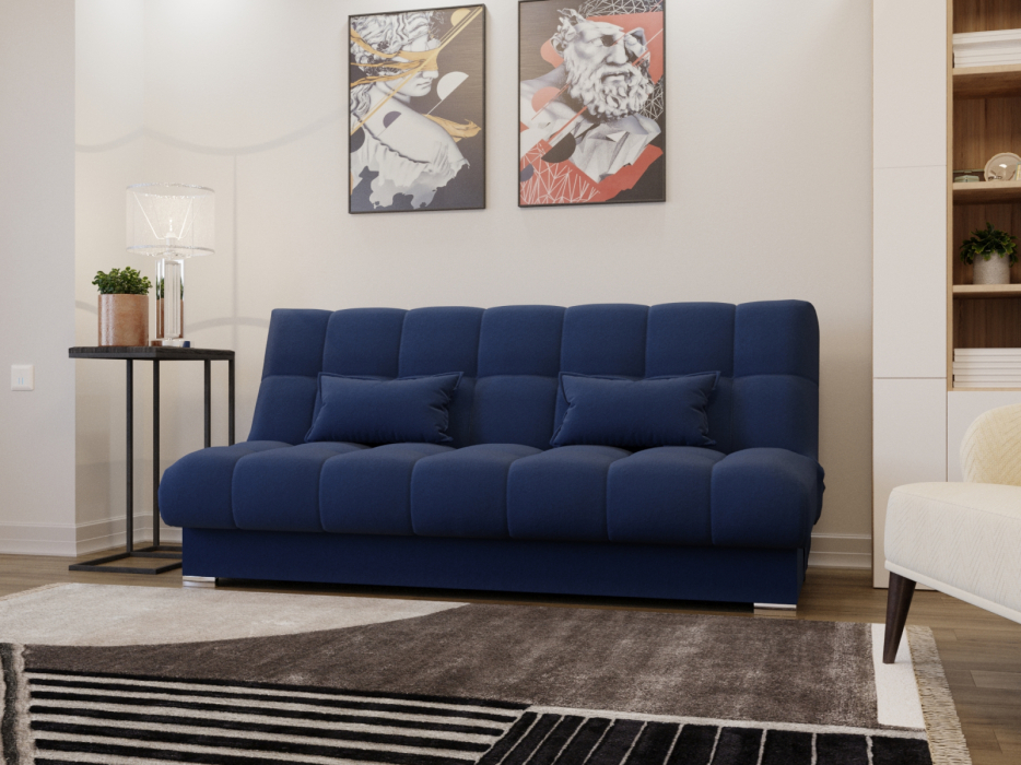 Диваны с ящиком для белья, Прямой диван Фиеста-1 НПБ, велюр